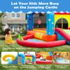 Step4Fun Inflatable Bounce House, Kids Castle Slide Bouncer for Children Jumping Outdoor and Indoor Party, Baby Backyard Water Jumper Toy with Blower, Ball Pit Pool, Ideal Gifts112 x 98 x 65 view 3