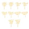 10Pcs Topper Acrylic Thanks Cupcake Toppers Thanksgiving Cake Decorations For Engaged Wedding Thanksgiving Day Party Favor view 1