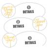 10Pcs Topper Acrylic Thanks Cupcake Toppers Thanksgiving Cake Decorations For Engaged Wedding Thanksgiving Day Party Favor view 3
