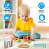 12 Pack Wacky Tracks Snap Fidgets Snake Click Fidget Toys Valentines Day Gifts for Kids Adults ADHD Autism Sensory Classroom Easter Stocking Stuffers Stress Relief Keep Fingers Busy and Minds Calm view 2
