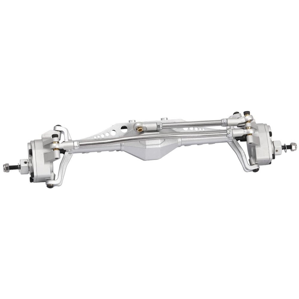 RZXYLRC 1/10 RC Car Aluminum Alloy Front Portal Axle Assemble for Capra 1.9 UTB AXI03004 RC Crawler Upgrades (Silver)