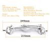 RZXYLRC 1/10 RC Car Aluminum Alloy Front Portal Axle Assemble for Capra 1.9 UTB AXI03004 RC Crawler Upgrades (Silver) view 2