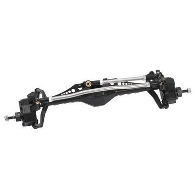 RZXYLRC 1/10 RC Car Aluminum Alloy Front Portal Axle Assemble for Capra 1.9 UTB AXI03004 RC Crawler Upgrades (Black)