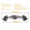 RZXYLRC 1/10 RC Car Aluminum Alloy Front Portal Axle Assemble for Capra 1.9 UTB AXI03004 RC Crawler Upgrades (Black) view 2
