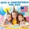 PixiPy Kids Birthday Party Hats - 10 Pieces - Colorful Celebration Headwear for Fun Decoration & Memorable Parties view 2