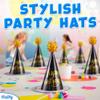 PixiPy Kids Birthday Party Hats - 10 Pieces - Colorful Celebration Headwear for Fun Decoration & Memorable Parties view 3