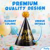 PixiPy Kids Birthday Party Hats - 10 Pieces - Colorful Celebration Headwear for Fun Decoration & Memorable Parties view 4