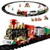 NUOBESTY Christmas Train Toys Set Around Tree for Kids, Railway Train Set Railway Tracks Playset Christmas Train Model Toy for Kids Boys Girls view 1
