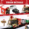 NUOBESTY Christmas Train Toys Set Around Tree for Kids, Railway Train Set Railway Tracks Playset Christmas Train Model Toy for Kids Boys Girls view 2