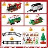 NUOBESTY Christmas Train Toys Set Around Tree for Kids, Railway Train Set Railway Tracks Playset Christmas Train Model Toy for Kids Boys Girls view 3