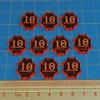 LITKO Spice Tokens | Compatible with Dune | Imperium | Pack of 10 (Fluorescent Amber - 10-Spice) view 2