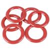 The Dreidel Company Plastic Red Tossing Rings, 2" Inch Carnival O Ring (24-Pack) view 2