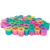 The Dreidel Company Plastic Coil Spring, Variety of Shapes and Colors, Goody Bag Fillers, Party Favor for Kids, 1.5" (25-Pack) view 1