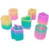 The Dreidel Company Plastic Coil Spring, Variety of Shapes and Colors, Goody Bag Fillers, Party Favor for Kids, 1.5" (25-Pack) view 2