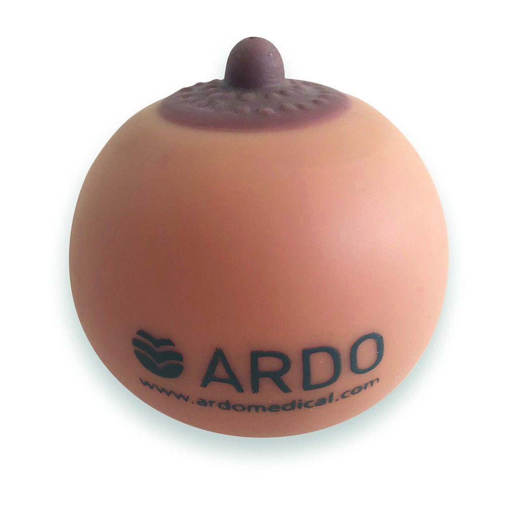 Ardo Demo Breast Model  Silicone Breastfeeding Model Educational Tool for Lactation Professionals  Artificial Female Breast Model Teaching Aid for Doctors, Nurses, Medical Students (Dark)