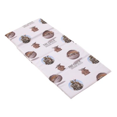 Disney Star Wars The Mandalorian "The Child" Green, Tan, White Preschool Nap Pad Sheet, White, Tan, Green