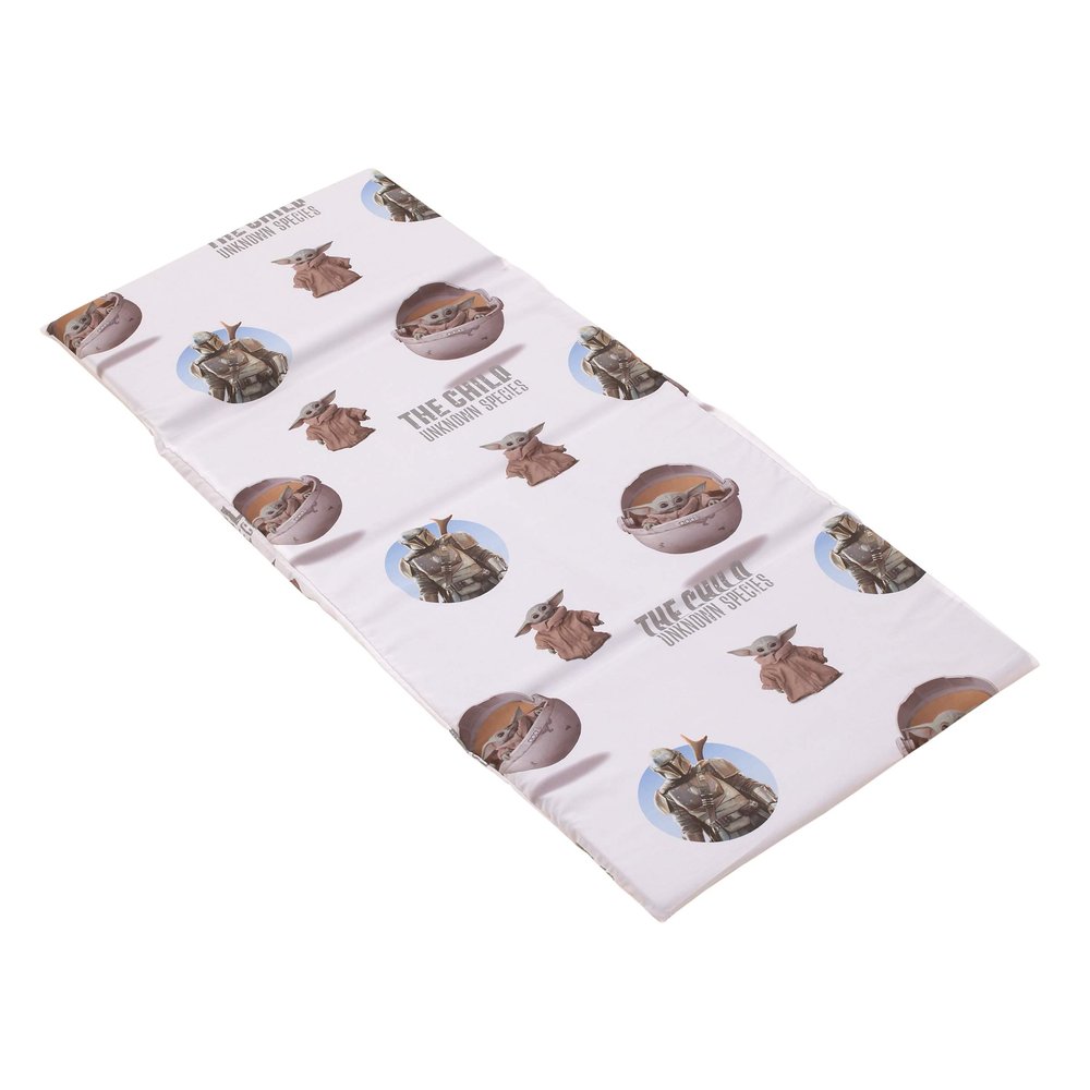 Disney Star Wars The Mandalorian "The Child" Green, Tan, White Preschool Nap Pad Sheet, White, Tan, Green