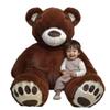 Anico 59" Tall (5 Foot) Giant Plush Bear, Stuffed Animal, Dark Brown Teddy Bear with Smiling Face. Premium Stuffed Toy Teddy Bear, Perfect for Girlfriend, Kids, Valentine's Day, Christmas! view 1