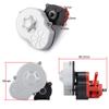 QUE-T Metal Aluminum Dig Gearbox Complete Transmission Case with Gear for 1/10 Axial SCX10 RC Car Upgrade Parts view 2