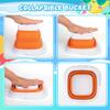 3PCS Collapsible Beach Bucket Sandbox Kit Building Toys for Kid, Small Pail for Washing Camping Fishing, Foldable Bucket Sand Pail Water Can for Garden Planting, Traveling, Beach Summer Toys Fun view 2