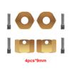 INJORA RC Wheel Hex 12mm 4pcs RC Brass Hex Adapters for 1/10 RC Crawler Axial SCX10 III AXI03007 (9mm) view 2