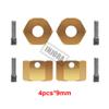 INJORA RC Wheel Hex 12mm 4pcs RC Brass Hex Adapters for 1/10 RC Crawler Axial SCX10 III AXI03007 (9mm) view 3