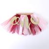 Tutu One Banner for 1st Birthday - Highchair Banner for First Birthday Decoration, Cake Smash Photo Prop, Tulle Garland (Pink) view 3
