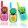 SKLOER Walkie Talkies for Kids,Best Gifts Toys for 3-12 Year Old Boys,3Miles Range for Boys and Girls to Outside,Camping,Hiking (Blue & Yellow & Pink) view 1