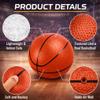 4 Pack Mini Basketballs for Mini Hoops, 6 Inch Inflatable PVC Basketball Balls with Pump & Needle, Rubber-Like Textured Grip, Indoor Outdoor Replacement Balls for Door, Pop-A-Shot & Trampoline Hoops view 2