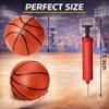 4 Pack Mini Basketballs for Mini Hoops, 6 Inch Inflatable PVC Basketball Balls with Pump & Needle, Rubber-Like Textured Grip, Indoor Outdoor Replacement Balls for Door, Pop-A-Shot & Trampoline Hoops view 4