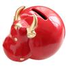 Cabilock 1pc Calf Shape Saving Pot Adorable Desktop Decor for Boy Girl for Cultivating Savings Habits Red Cattle Design for Boy Girl's Room Nursery view 2