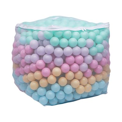 Amazon Basics BPA Free Crush Proof Plastic Ball, Pit Balls with Storage Bag, Toddlers Kids 12+ Months, 1000 Count, 1000 Balls, 6 Pastel Colors