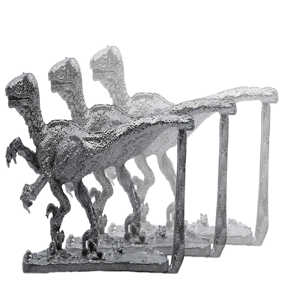 IRON WIND METALS 3 Piece Velociraptors Set - 100% Lead-Free Pewter - Classic Fantasy Miniatures for 28mm Table Top Games - Made in USA - RAL Partha Miniatures