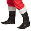 Boland 13397 Santa Claus Boot Warmers, Black and White, Covers for Shoes and Boots, Santa Claus, Costume, Carnival, Theme Party view 1