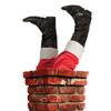 Boland 13397 Santa Claus Boot Warmers, Black and White, Covers for Shoes and Boots, Santa Claus, Costume, Carnival, Theme Party view 3