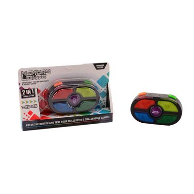 Johntoy 24373 Memory & Follow Game with 7 Buttons, Light and Sound, 2-in-1