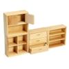 EatingBiting 1:12 Dollhouse Miniature Furniture Accessories Wooden Cabinet Cupboard Closet Various Styles of Furniture 4 Part Set Arbitrary Placement view 1