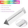 Coitak 6 inch Optical Glass Triangular Prism, Crystal Triangular Prism for Teaching Light Spectrum Physics, Photo Photography Prism Tool view 3