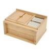 EatingBiting 1:12 Dollhouse Miniature Furniture Bathroom Kitchen Sink with Cabinet Basin Set Dolls House Light Oak Sink Unit w Towel Rail Miniature Wooden Kitchen Furniture view 3