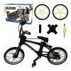 kidbeile Mini Finger Bike Toy  Alloy Mountain Bicycle Model with Tools, Movable Parts, Gift for Kids & Collectors (Black) view 1