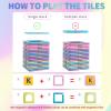 Magnetic Tiles Building Blocks Toys for Kids, 136 Pieces 3D Creative Castle Construction Magnetic Stacking Set Preschool Intelligence STEM Toys for Girls Boys Age 3years and Up (Educational Set) view 3