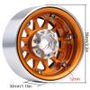 Metal Wheel Hub 1.9 Beadlock Wheel Rim for 1:10 RC Crawler Axial SCX10 SCX10 II 90046 AXI03007 Traxxas TRX-4-4Pc Set view 2