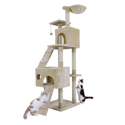 Ishowtienda Domestic Delivery Cat Toy House Bed Hanging Balls
