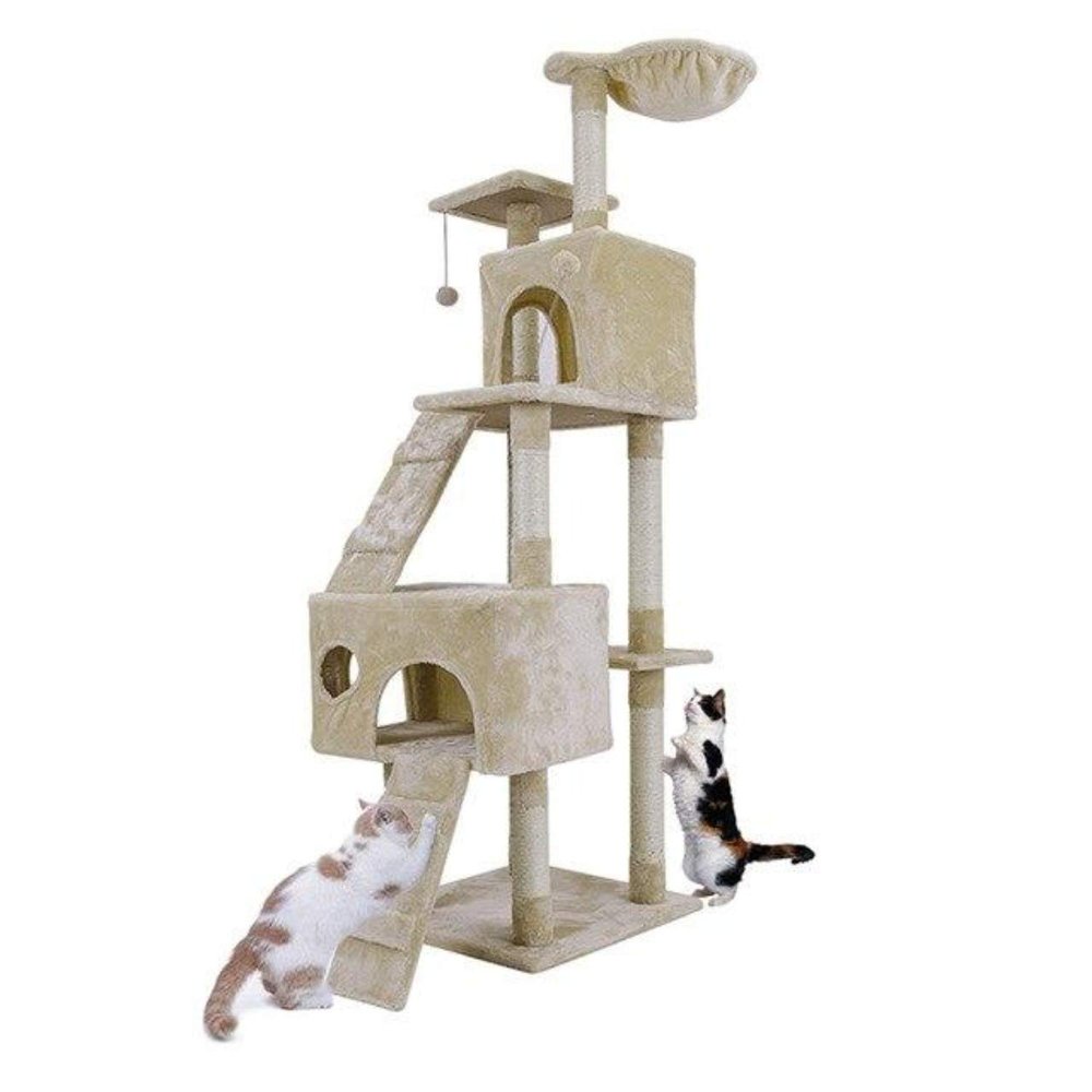 Ishowtienda Domestic Delivery Cat Toy House Bed Hanging Balls