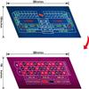 BALIKEN 36x18 Inches Roulette Table Mat & Craps Table Top Casino Felt Professional Grade Mat (Blue, Purple) view 2