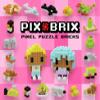 Pix Brix Pixel Art Puzzle Bricks Bucket  1,500 Piece Pixel Art Kit with 12 Colors, Dark Palette  Interlocking Building Bricks, 2D and 3D Builds  Stem Toys, Ages 6 Plus view 4