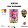 Pix Brix Pixel Art kit Puzzle Bucket - 1,500-Piece Kit with 12-Color Light Palette  Patented Interlocking Building Bricks for 2D and 3D Creations  STEM Toy for Ages 6+ view 2