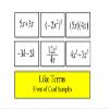 Math Wiz Flashcards Deck 11 Like Terms view 2