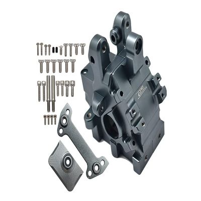 GPM for ARRMA 1/5 KRATON 8S BLX-ARA110002T1/T2,Outcast 8S BLX-ARA5810 Aluminum Front Gear Box -32PC Set (Gray)
