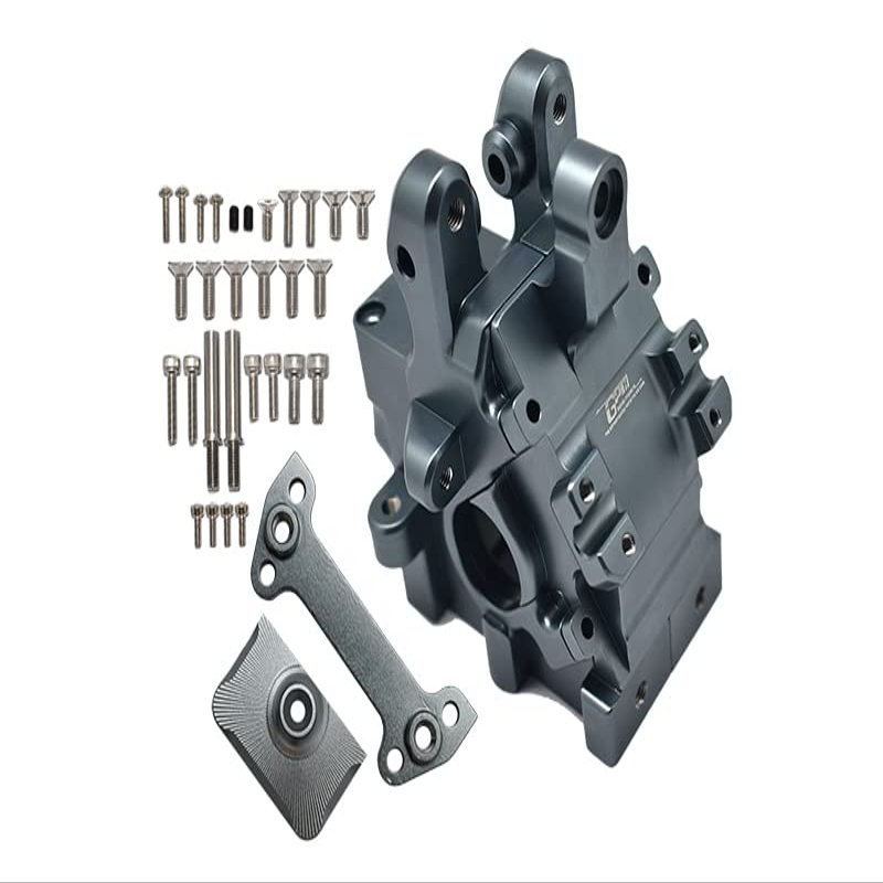 GPM for ARRMA 1/5 KRATON 8S BLX-ARA110002T1/T2,Outcast 8S BLX-ARA5810 Aluminum Front Gear Box -32PC Set (Gray)